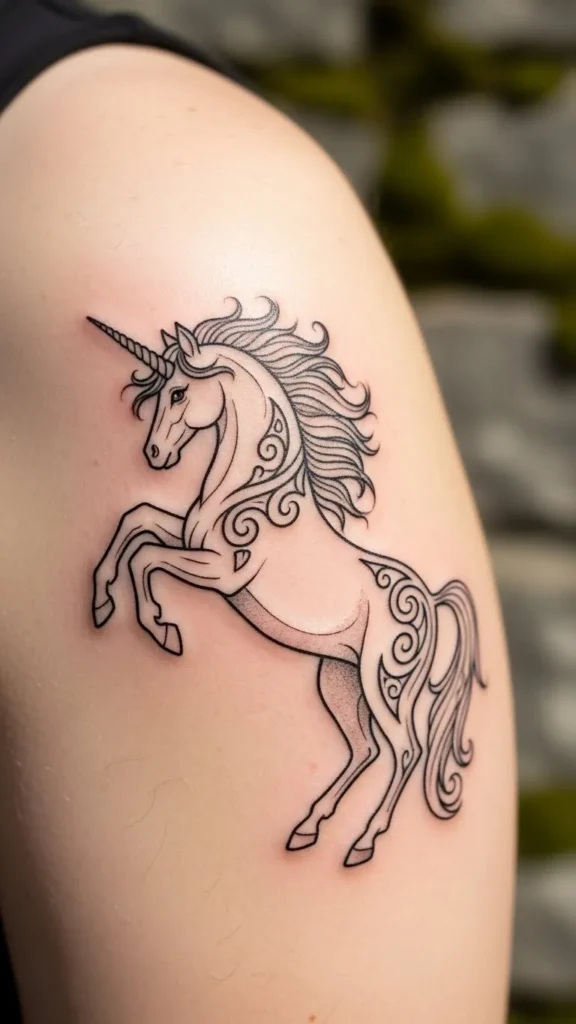 Celtic Unicorn Tattoos