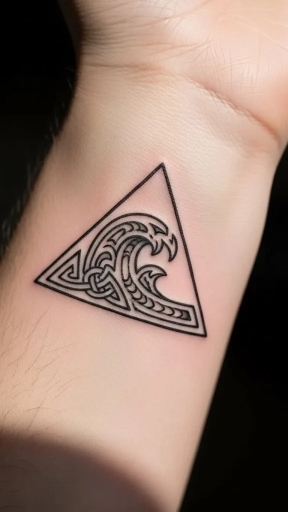Celtic Wave Triangle Mark