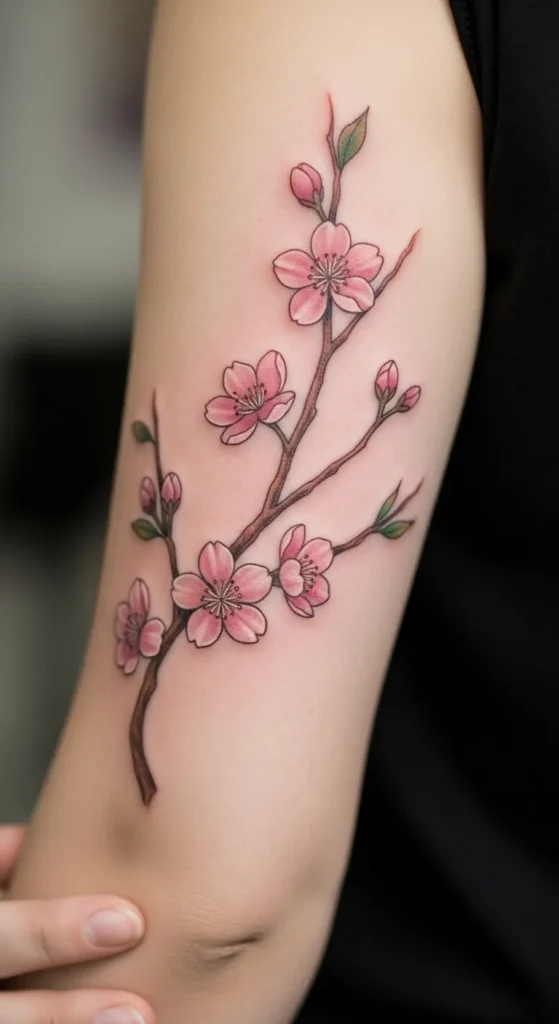 Cherry Blossom Back of Arm