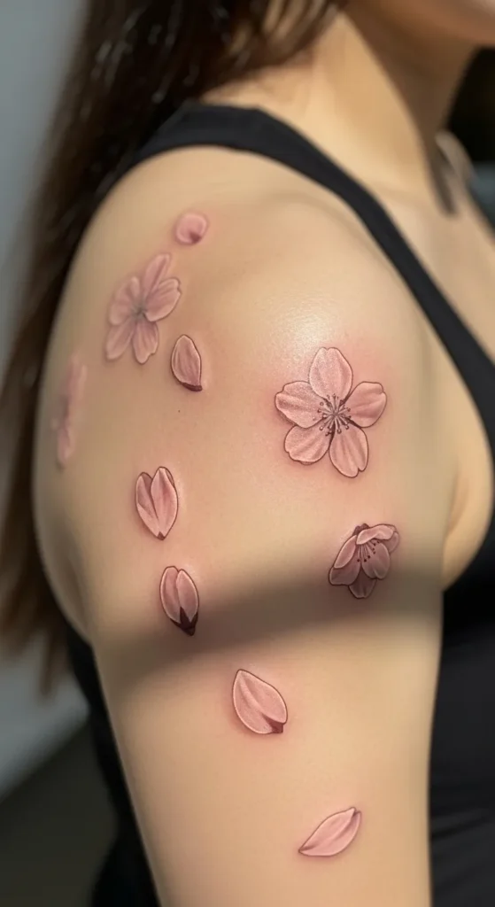 Cherry Blossom Shoulder Drift