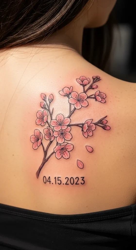 Cherry Blossom with Date