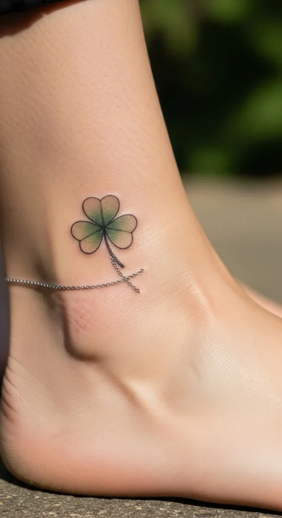 Clover Ankle Chain Design