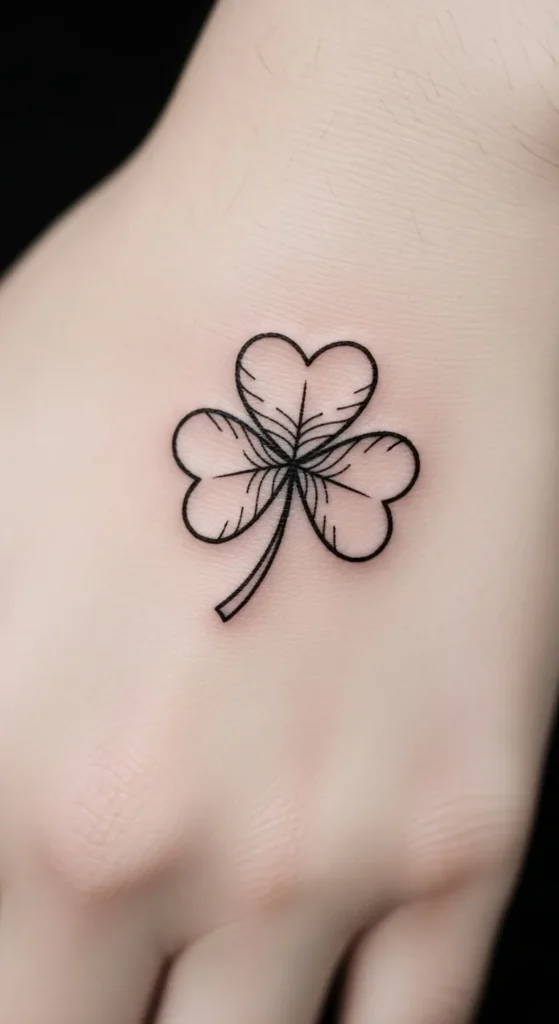 Clover Outline with Breaks