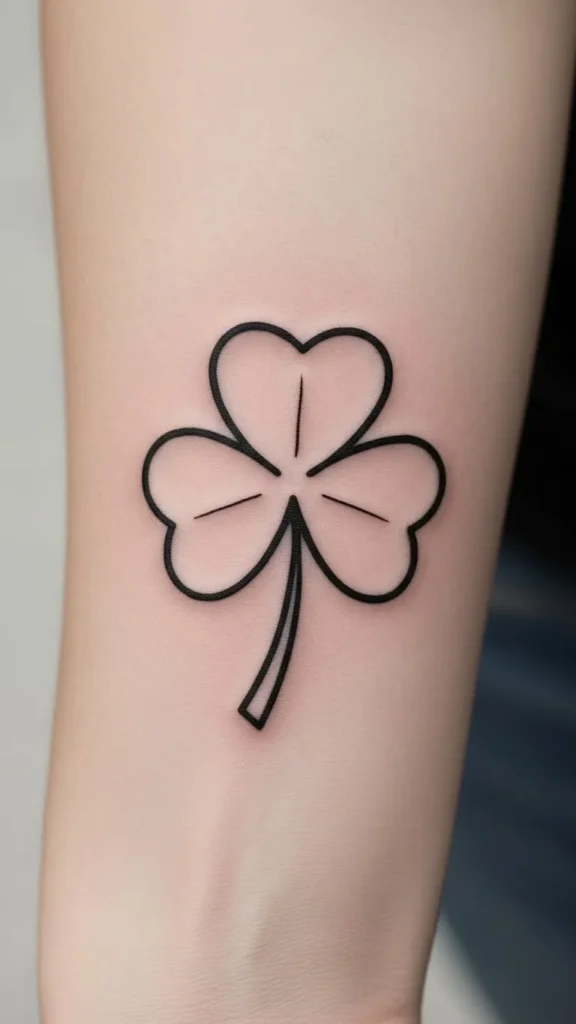 Clover Outline with Open Space