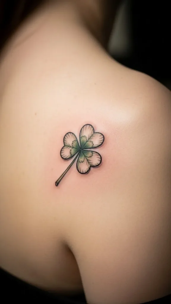 Clover Thumb Base Tattoo