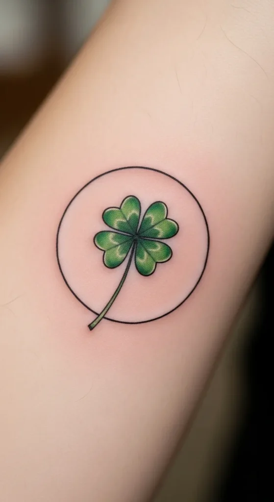 Clover with Circle Frame