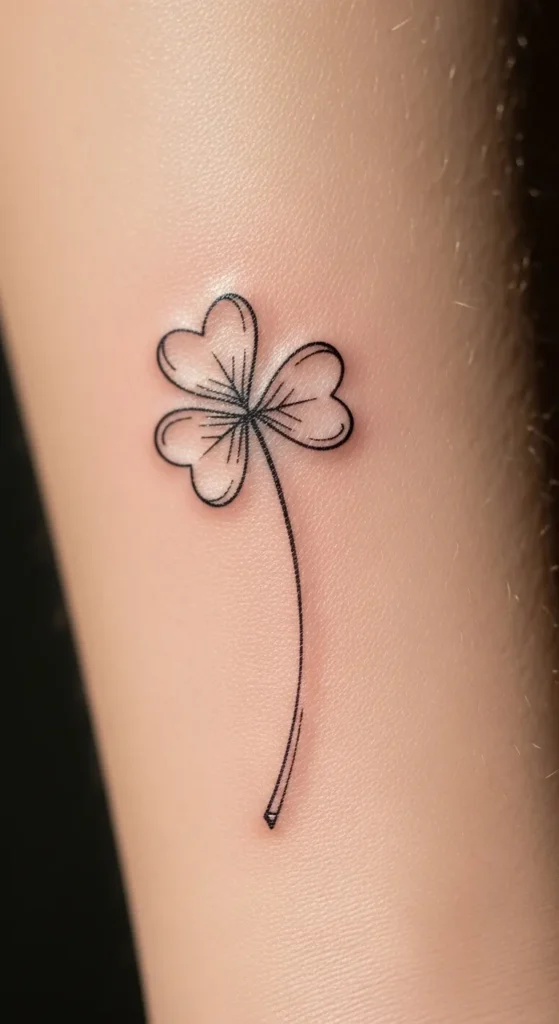 Clover with Thin Stem Detail