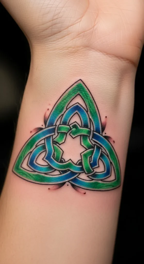 Colorful Celtic Trinity Knot