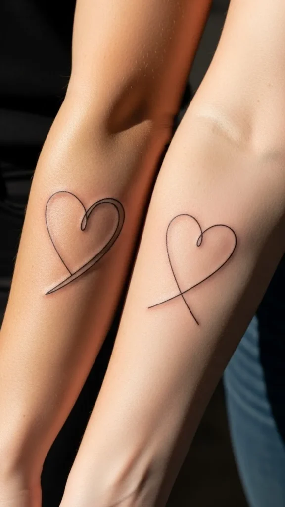 Continuous Line Hearts