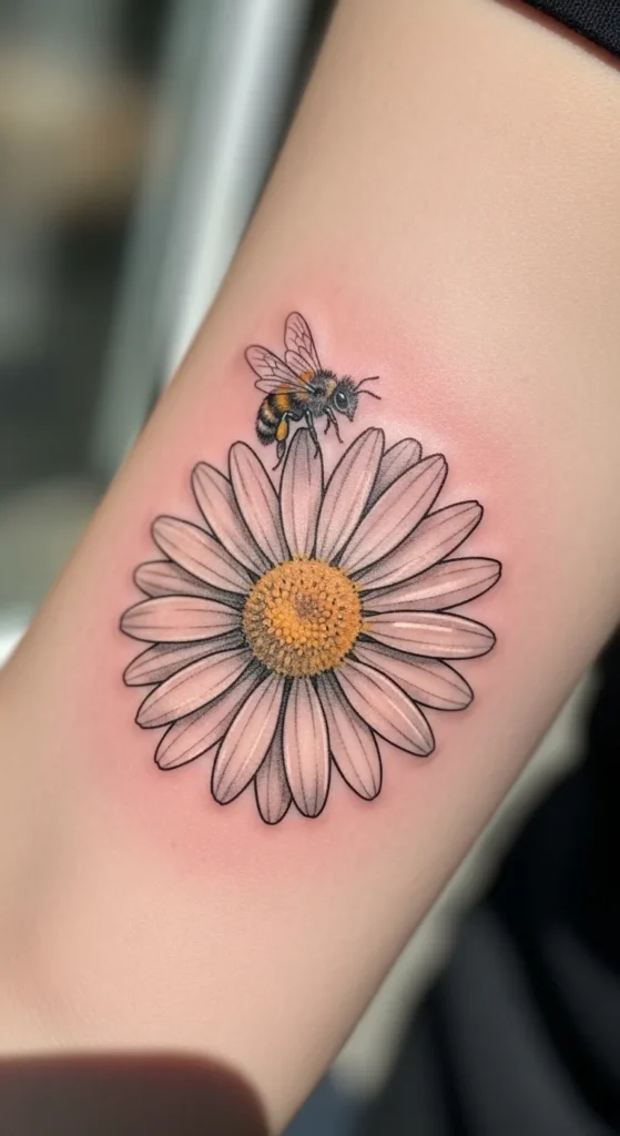  Daisy and Bee Tattoo