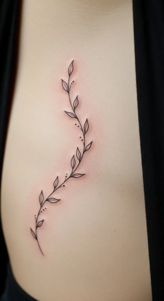 Delicate Vine Outline