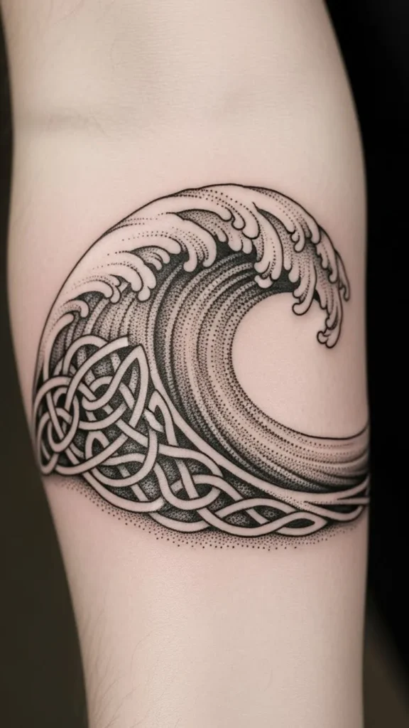 Dotwork Celtic Wave