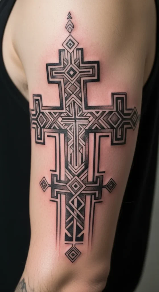 Ethiopian Cross Pattern Abstractions