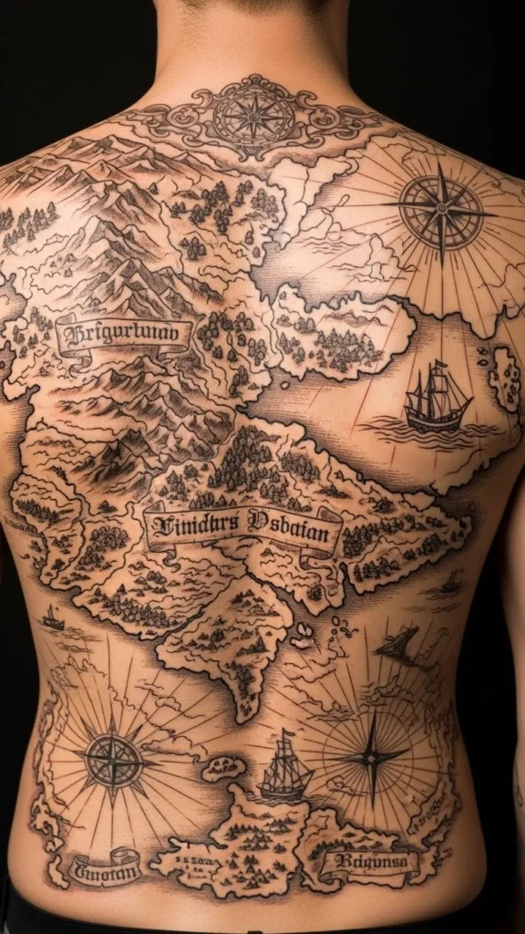 Fantasy Map Back Layout