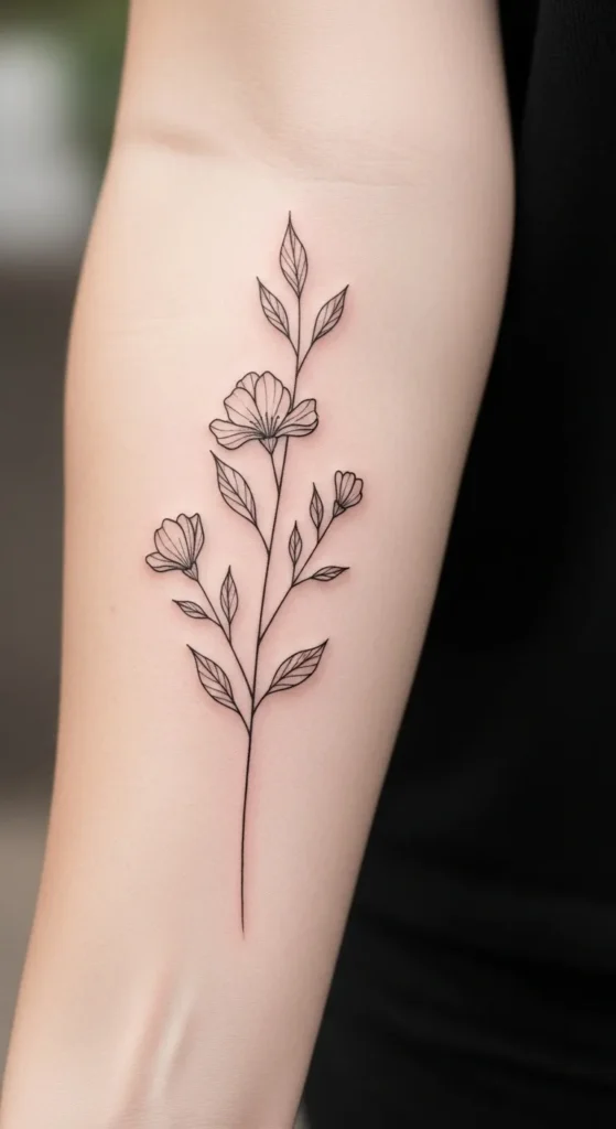 Fine Line Floral Stem