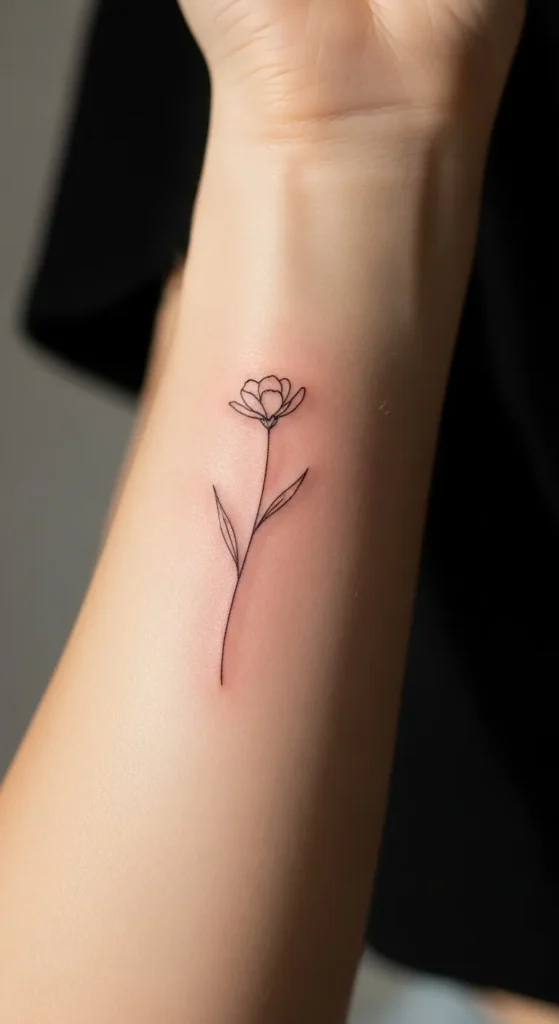 Fine Line Flower Stem