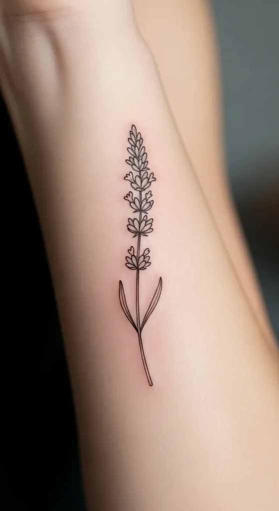 Fine-Line Lavender Sprig