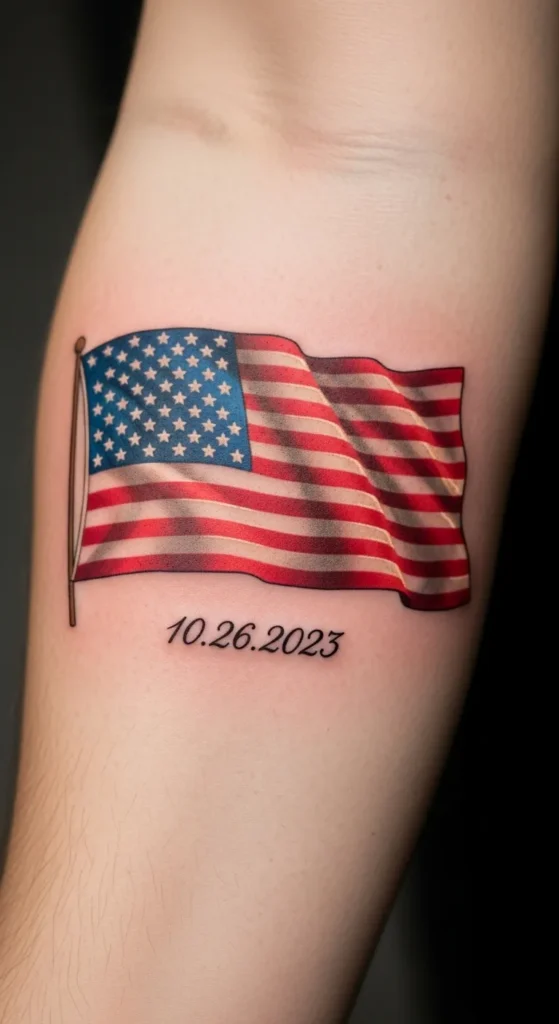 Flag with Date Marker