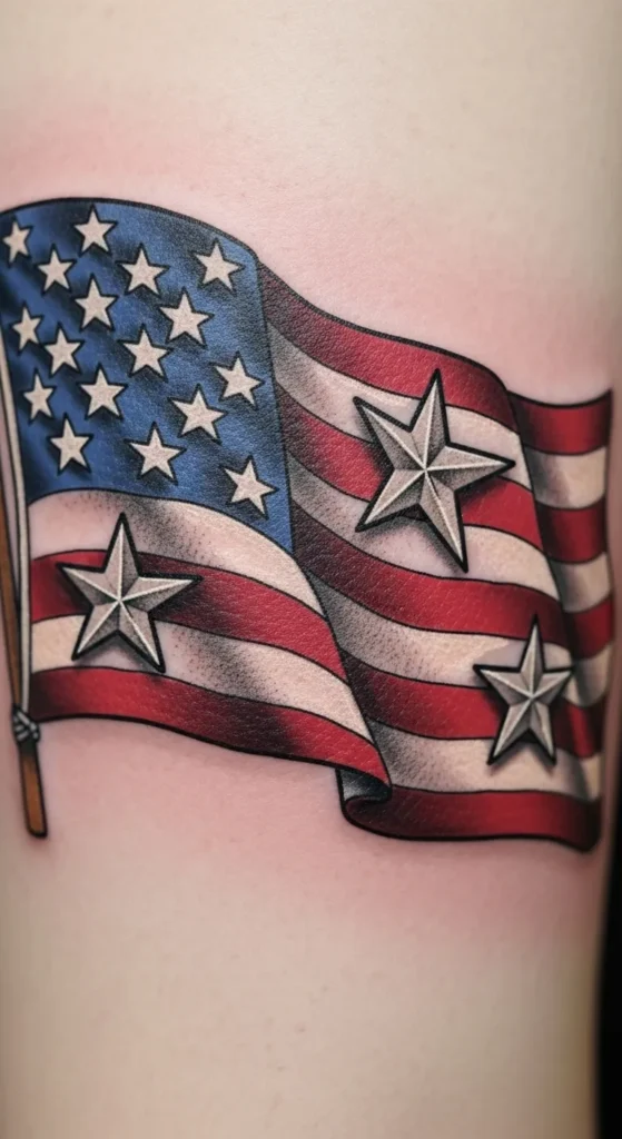 Flag with Star Focus