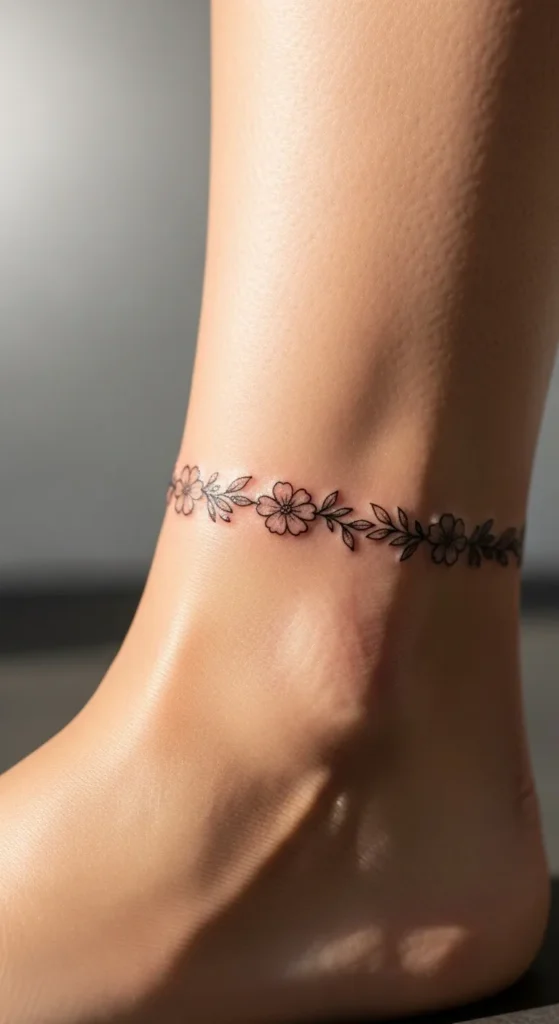 Floral Anklet Band
