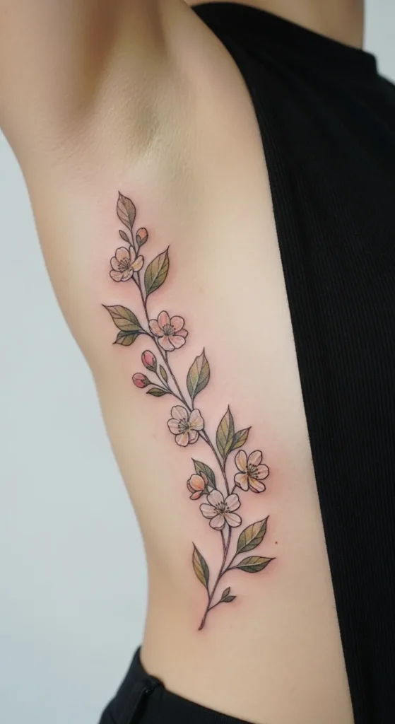 Floral Branch Curve