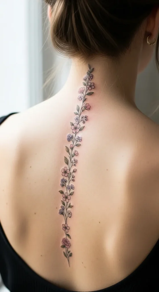 Floral Spine Accent