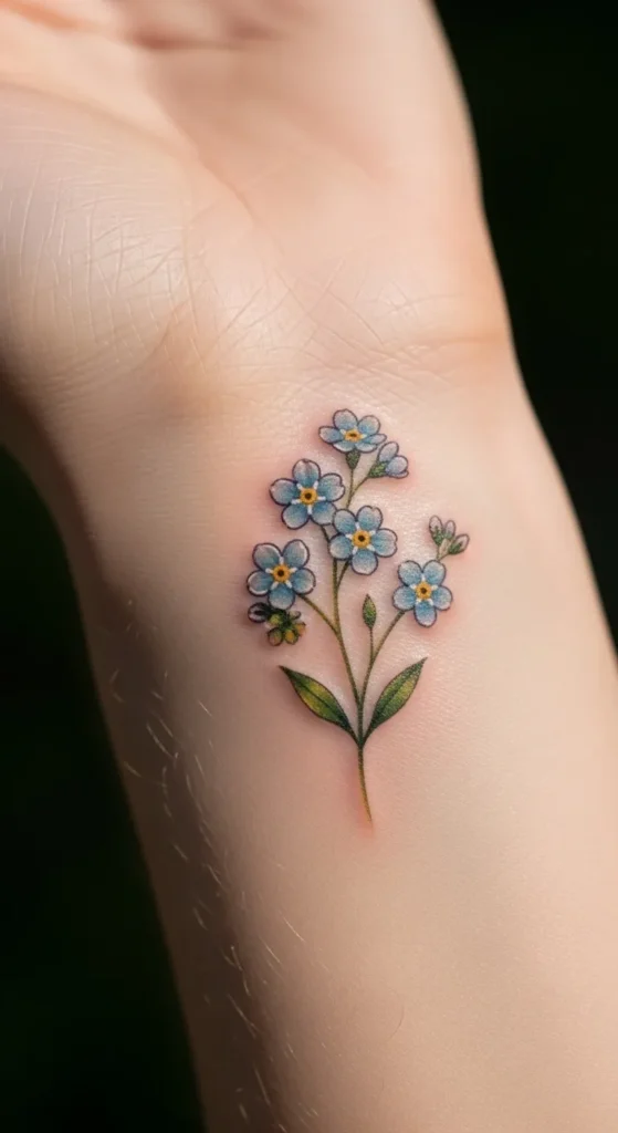 Forget-Me-Not Tattoo