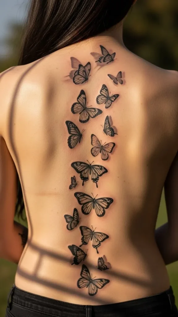 Full Back Butterfly Swarm