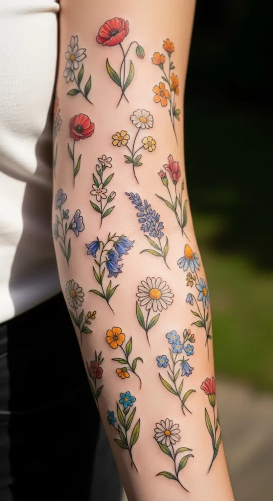 Garden-Inspired Mix on the Arm