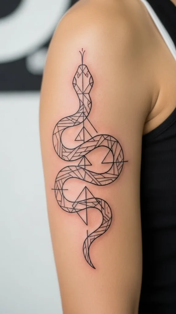 Geometric Serpent Shape