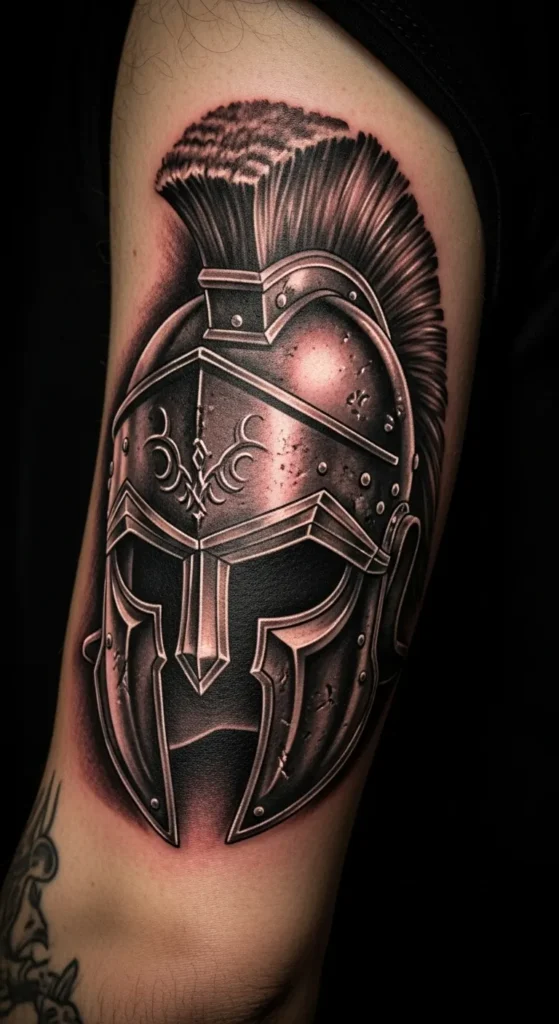 Gladiator Helmet Tattoo