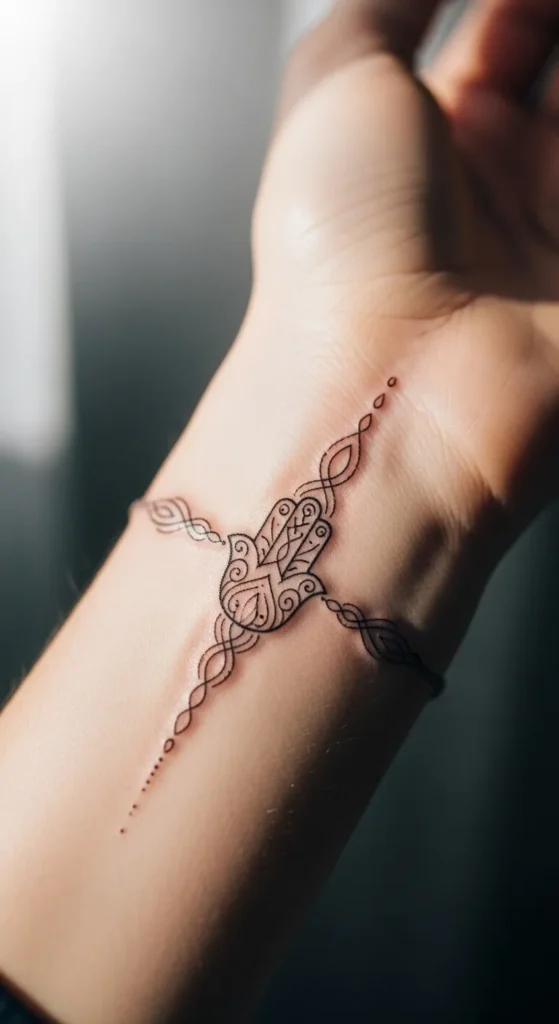 Hamsa Hand Wrist Chain