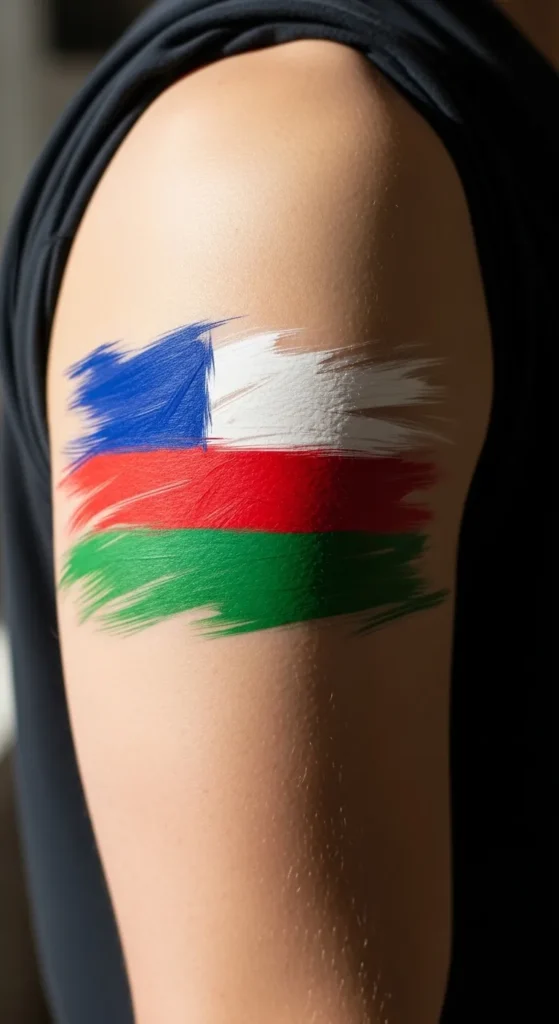 Handwritten Flag Stroke