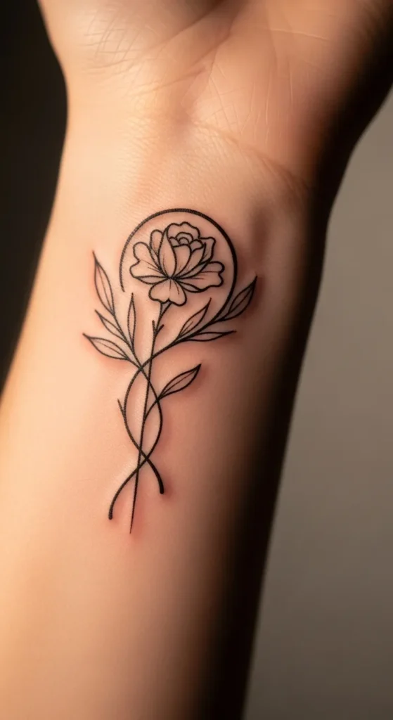 Handwritten Floral Symbol