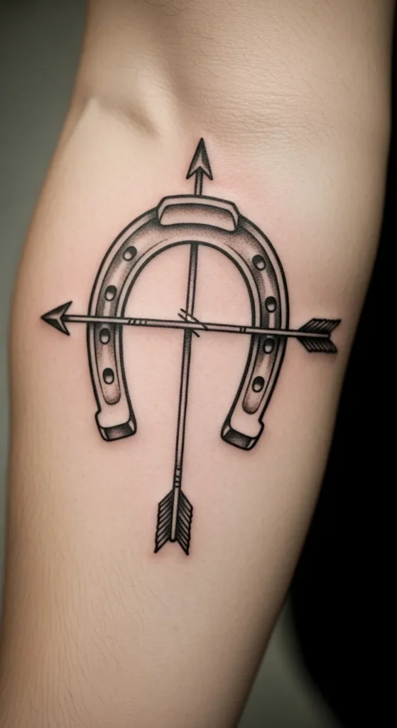Horseshoe With Arrow