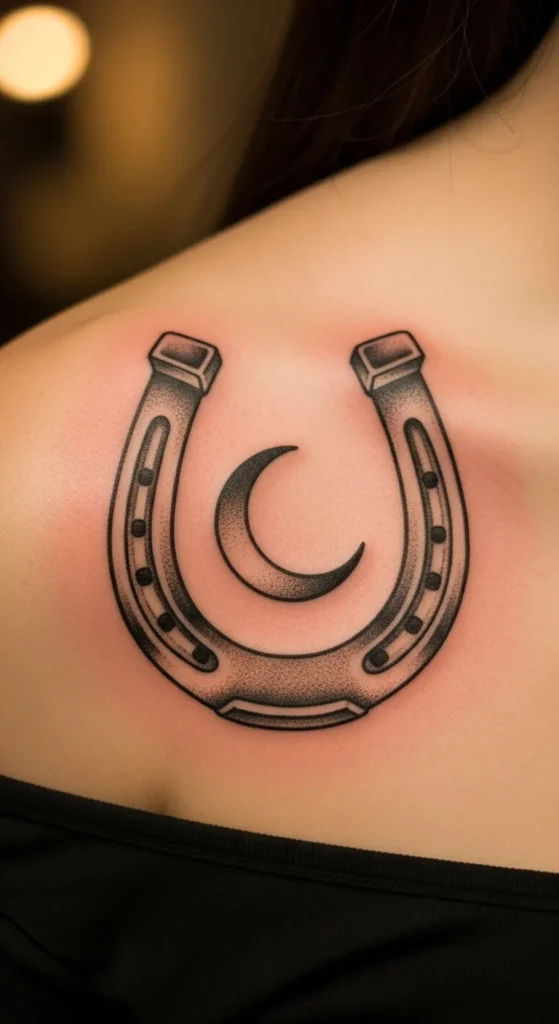 Horseshoe With Moon