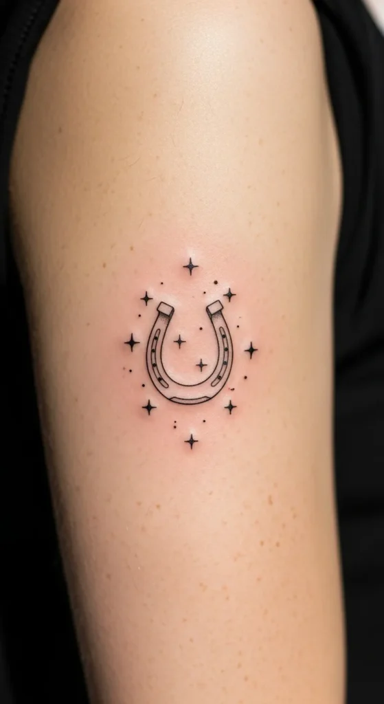 Horseshoe With Tiny Stars