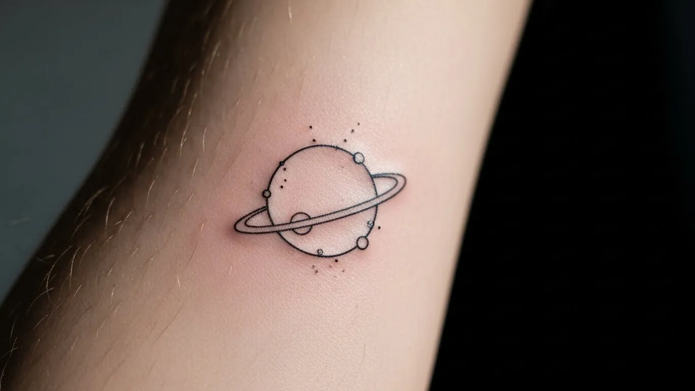 How to Design Minimal Planet Tattoos With Cosmic Meaning