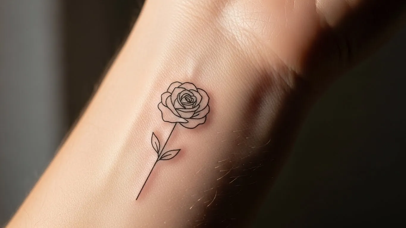 How to Design Rose Outline Tattoos That Look Chic