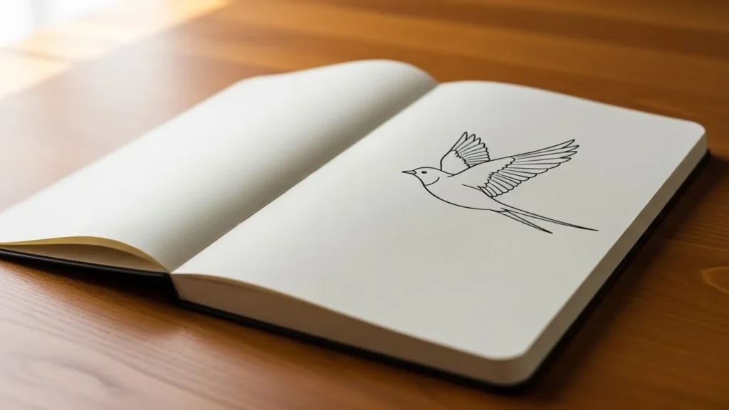 How to Draw Bird Outline Tattoos That Symbolize Freedom