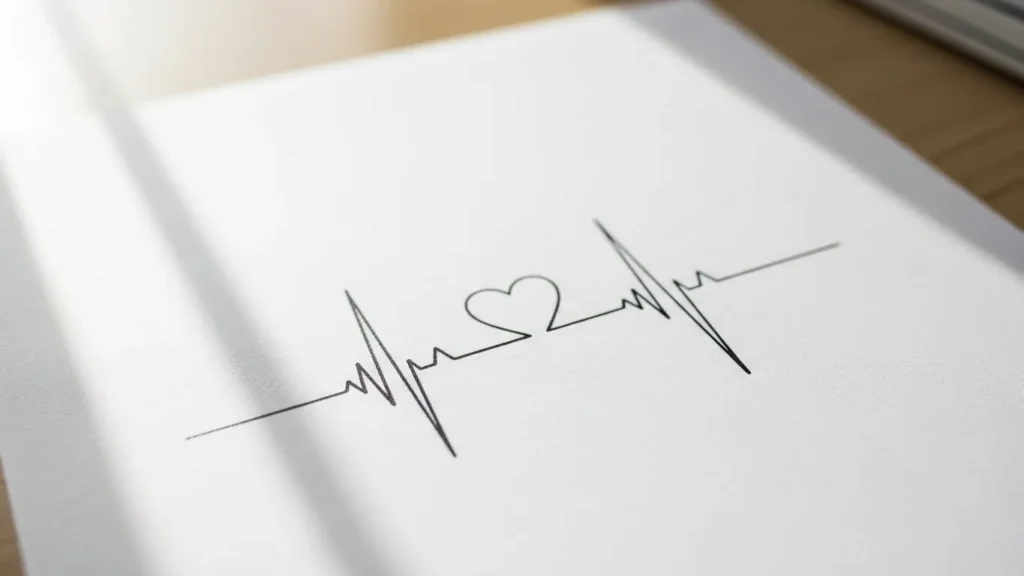 How to Draw Heartbeat Tattoos That Look Clean and Simple
