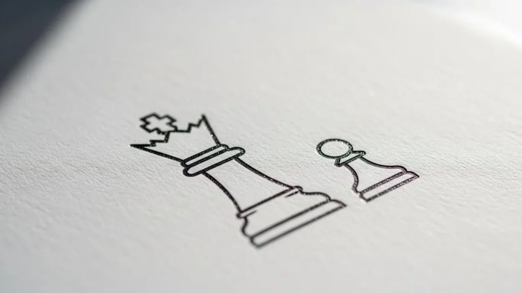 How to Draw Minimal Chess Tattoos That Symbolize Strategy