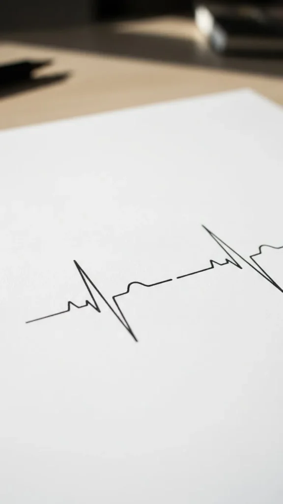 How to Draw Minimal Heartbeat Tattoos