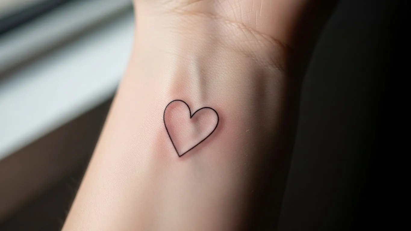 How to Draw Small Heart Outline Tattoos That Look Chic