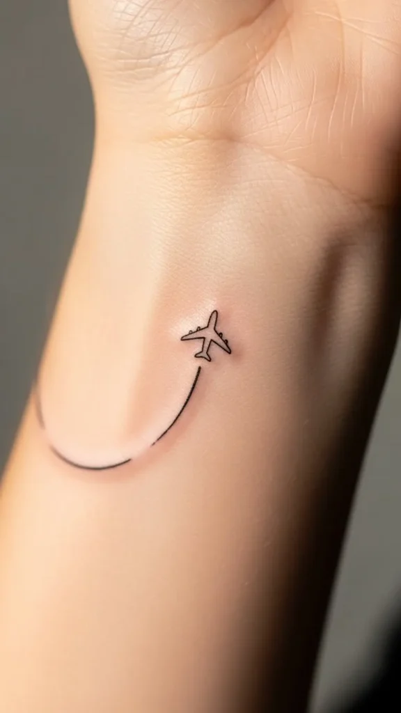 How to Draw Tiny Airplane Tattoos