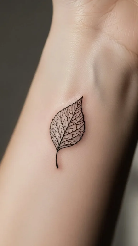 How to Draw Tiny Leaf Tattoos