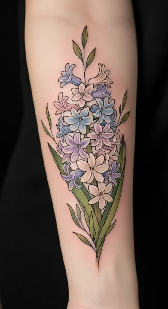Hyacinth Spring Tattoo