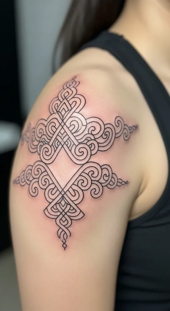 Indian Kolam Line Patterns