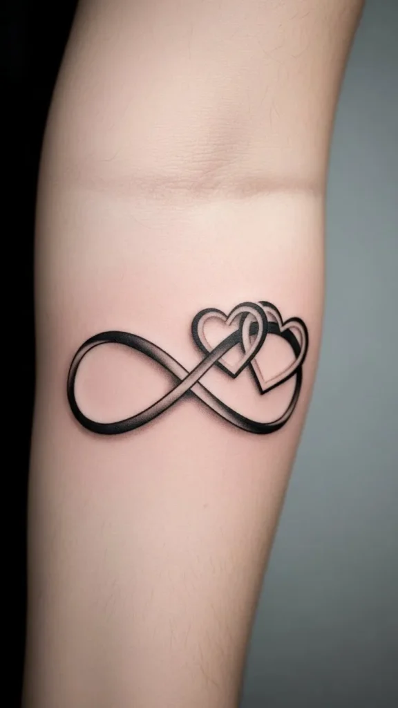 Infinity Loop Heart Pair