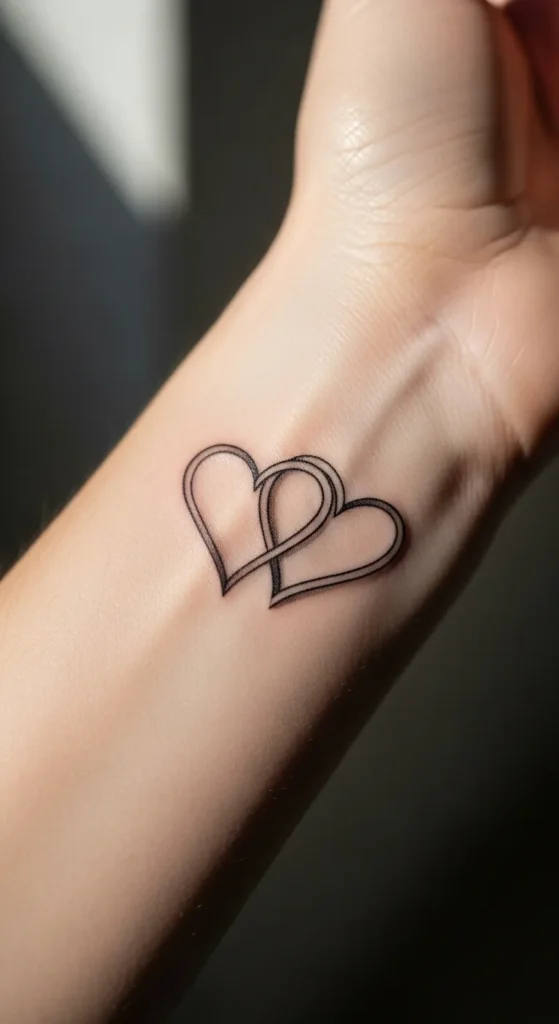Intertwined Hearts Tattoos